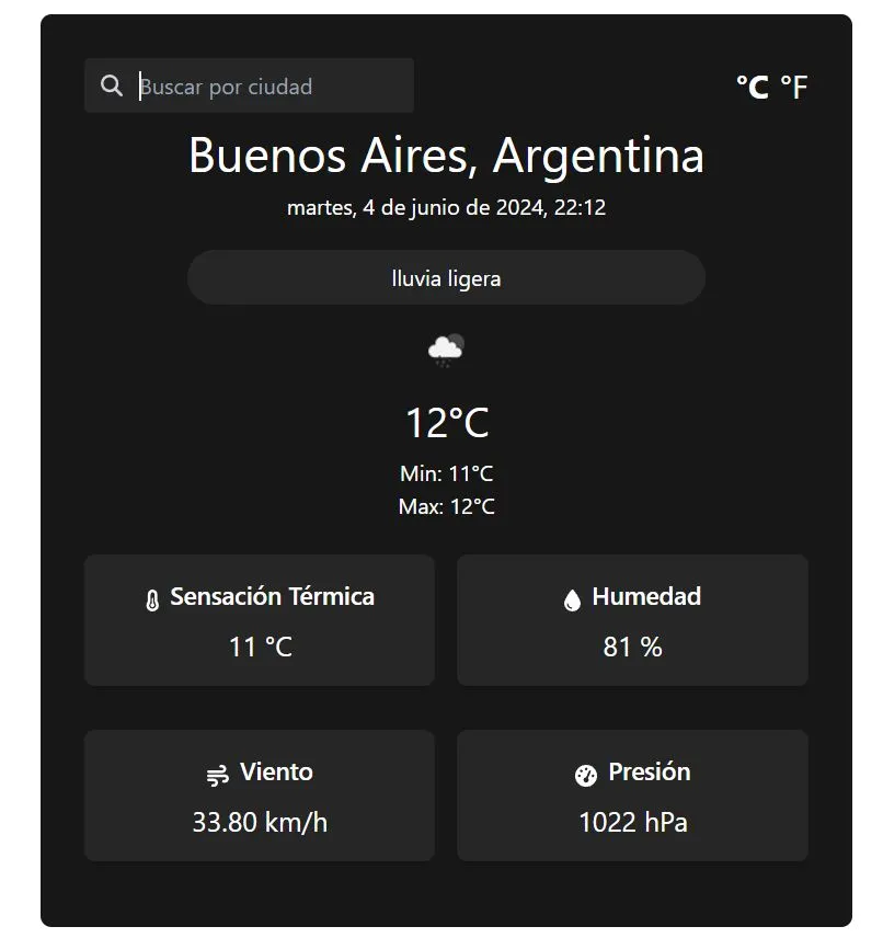 Weather app